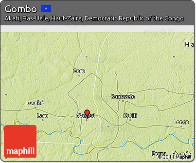 Physical 3D Map of Gombo