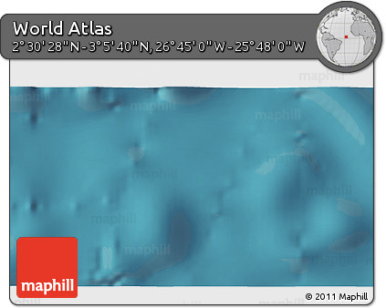 Satellite 3D Map of the Area around 2° 48' 4" N, 26° 16' 29" W