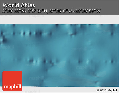 Satellite 3D Map of the Area around 2° 48' 4" N, 27° 7' 30" W