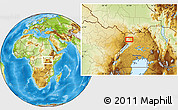 Physical Location Map of the area around 2° 48' 4" N, 31° 31' 29" E