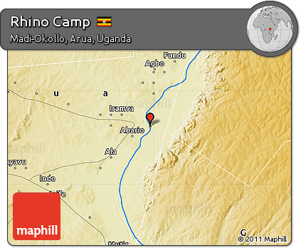 Physical Map of Rhino Camp