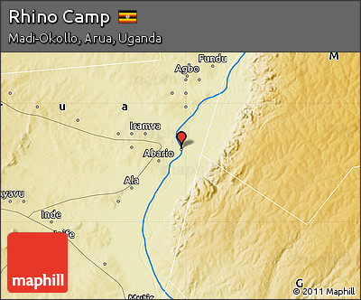 Physical Map of Rhino Camp