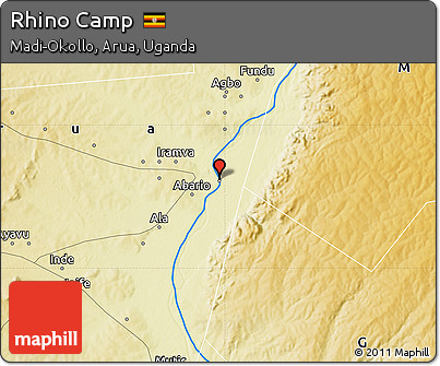 Physical Map of Rhino Camp