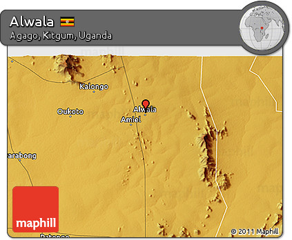 Physical 3D Map of Alwala