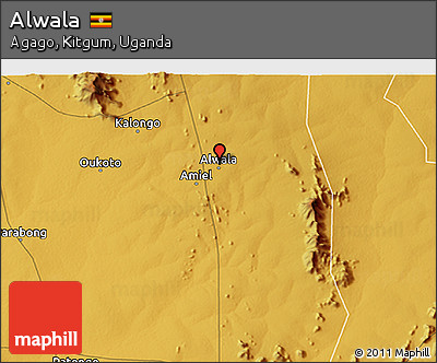 Physical 3D Map of Alwala