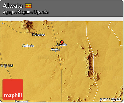 Physical 3D Map of Alwala