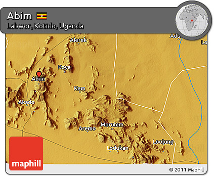 Physical 3D Map of Abim