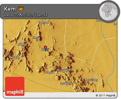 Physical 3D Map of Kem