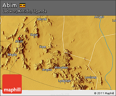 Physical 3D Map of Abim