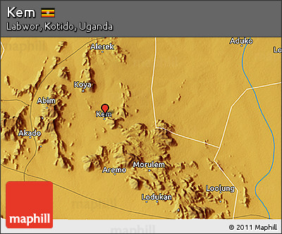 Physical 3D Map of Kem