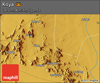 Physical 3D Map of Koya