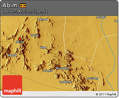 Physical 3D Map of Abim