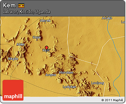 Physical 3D Map of Kem