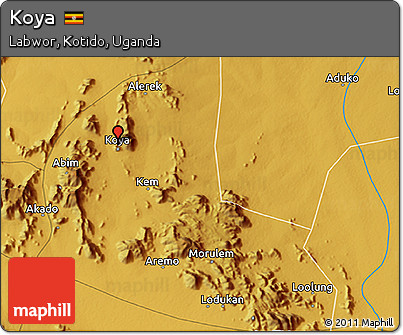 Physical 3D Map of Koya