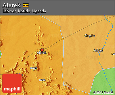 Political 3D Map of Alerek