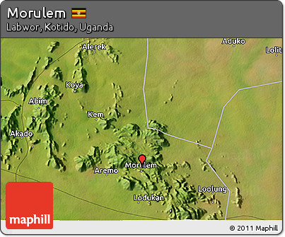 Satellite 3D Map of Morulem