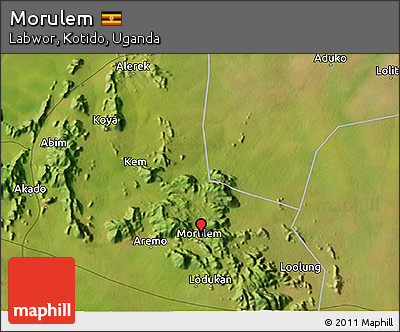Satellite 3D Map of Morulem