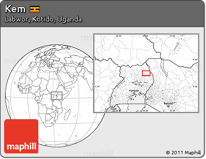 Blank Location Map of Kem