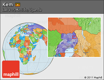 Political Location Map of Kem