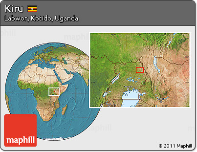 Satellite Location Map of Kiru