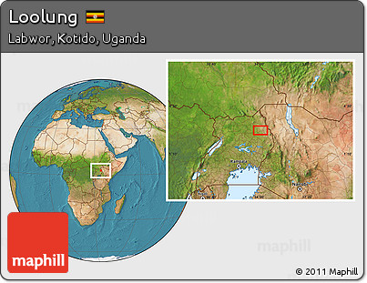 Satellite Location Map of Loolung