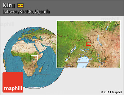 Satellite Location Map of Kiru