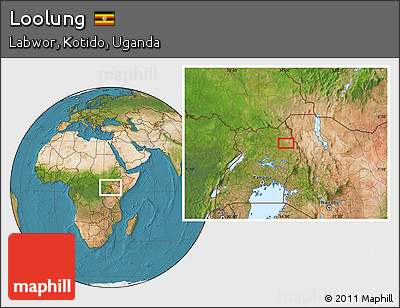 Satellite Location Map of Loolung