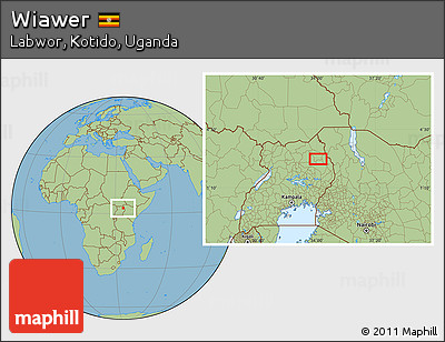 Savanna Style Location Map of Wiawer