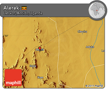 Physical Map of Alerek