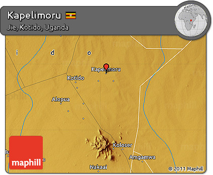 Physical Map of Kapelimoru