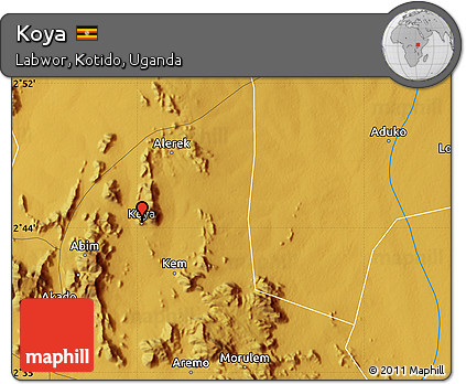Physical Map of Koya