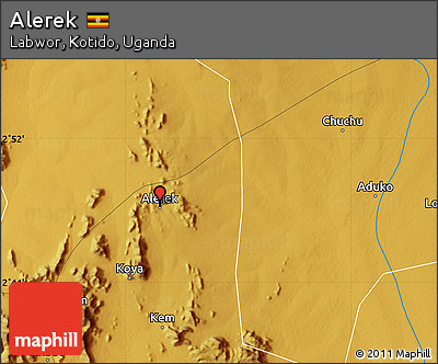 Physical Map of Alerek