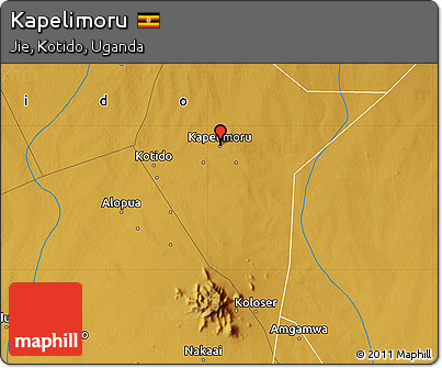 Physical Map of Kapelimoru