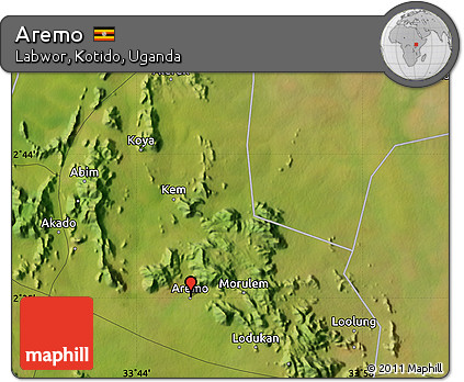 Satellite Map of Aremo