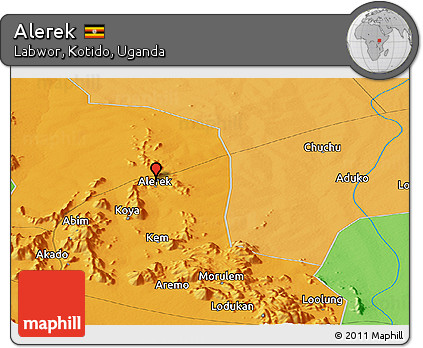 Political Panoramic Map of Alerek