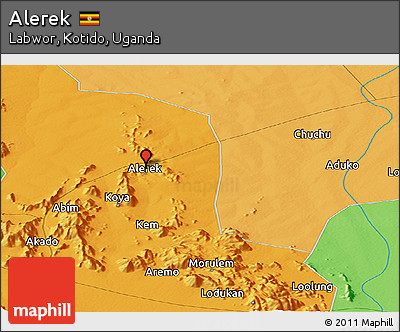 Political Panoramic Map of Alerek