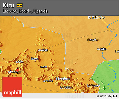 Political Panoramic Map of Kiru