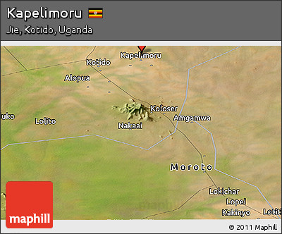 Satellite Panoramic Map of Kapelimoru