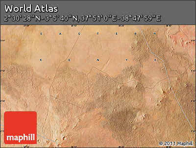 Satellite Map of the Area around 2° 48' 4" N, 38° 19' 30" E