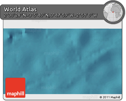 Satellite 3D Map of the Area around 2° 48' 4" N, 3° 19' 30" W
