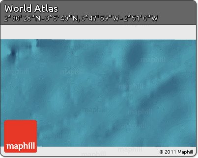 Satellite 3D Map of the Area around 2° 48' 4" N, 3° 19' 30" W