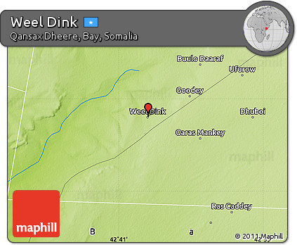 Physical Map of Weel Dink