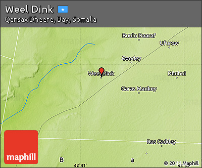 Physical Map of Weel Dink