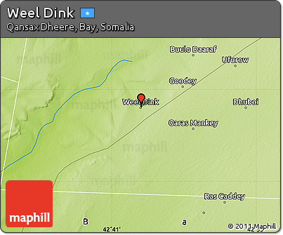 Physical Map of Weel Dink