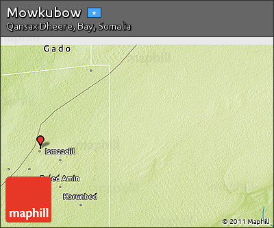 Physical 3D Map of Mowkubow