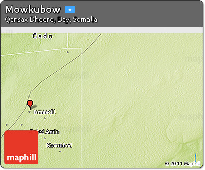 Physical 3D Map of Mowkubow