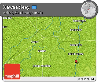 Physical 3D Map of Xawaadleey