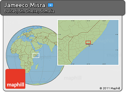 Savanna Style Location Map of Jameeco Misra