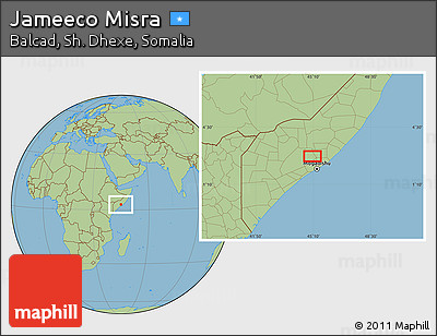 Savanna Style Location Map of Jameeco Misra