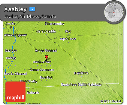Physical 3D Map of Xaabley
